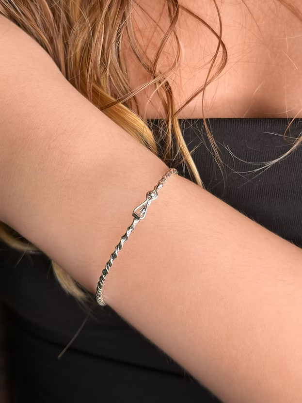 Bracelete Trança Prata 925