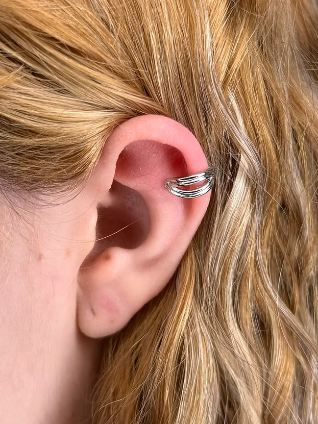 Piercing de Pressão Twist Prateado