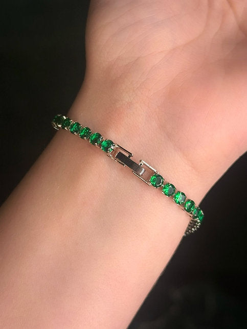 Pulseira Riviera Clássica Esmeralda