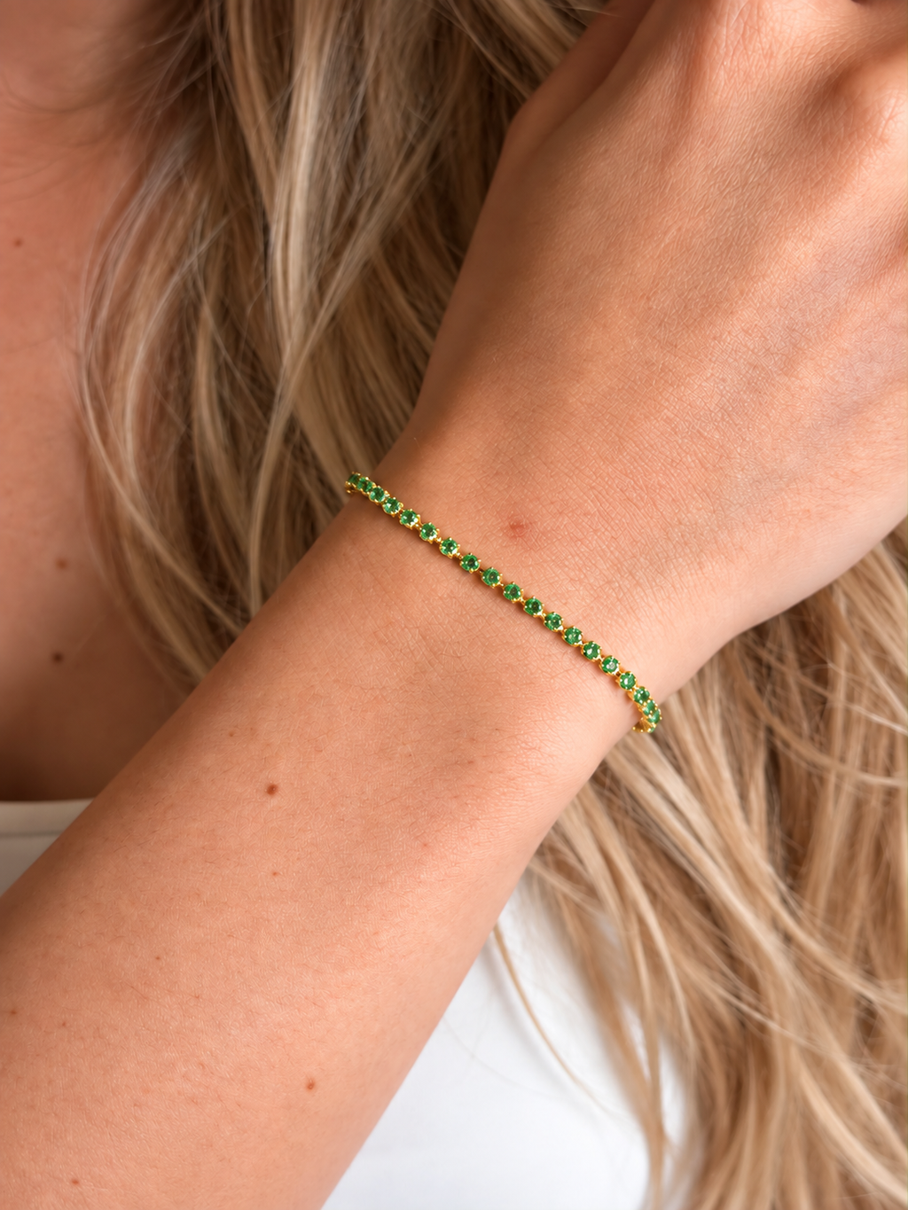 Pulseira Riviera Ultra Slim Esmeralda