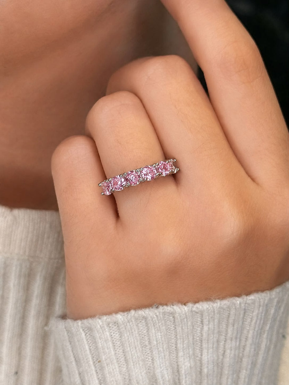 Anel Riviera Baby Pink