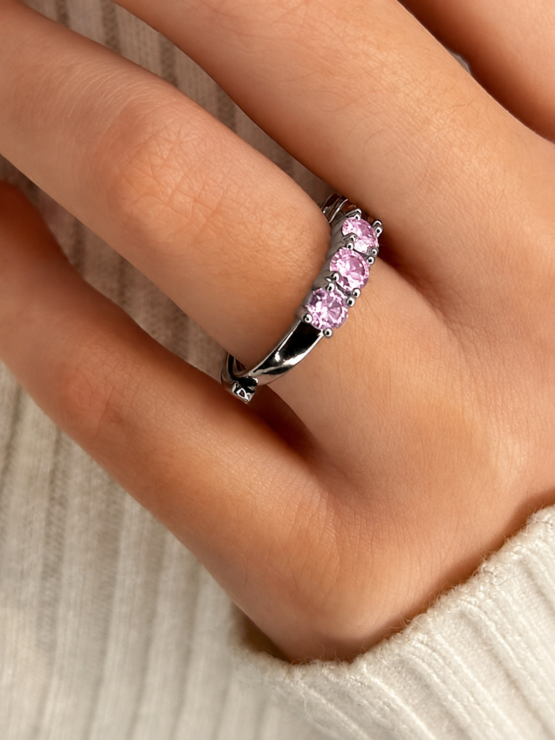 Anel Riviera Baby Pink