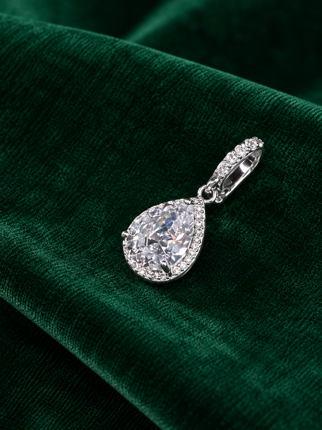 Pingente Gota Cristal