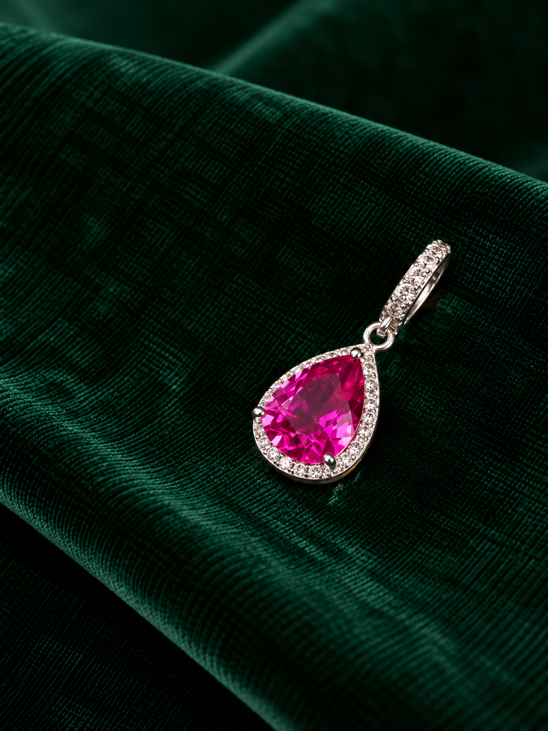 Pingente Gota Pink