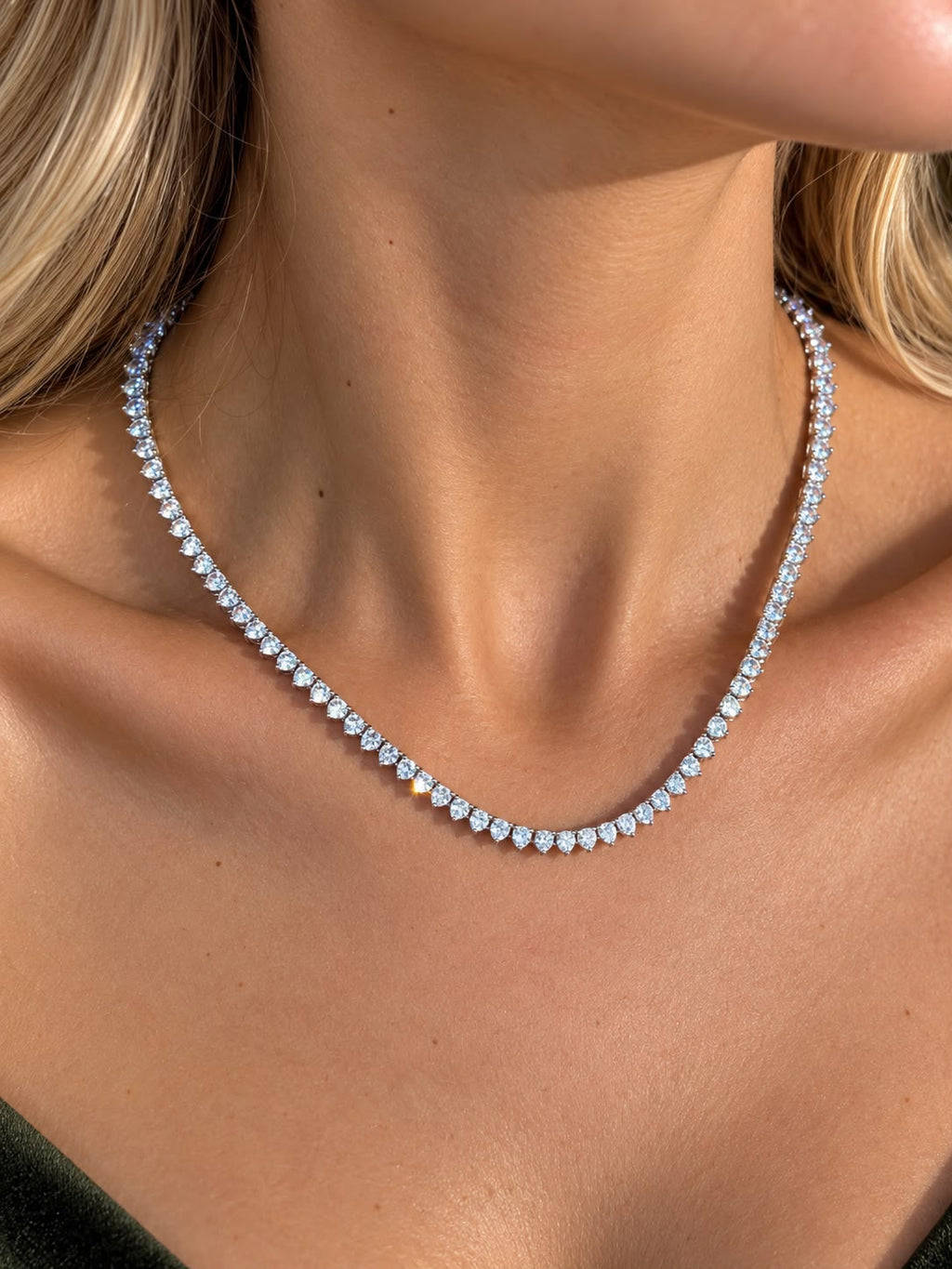 Colar Riviera Cristal 3mm