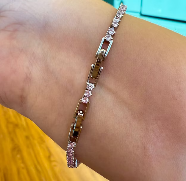 Pulseira Riviera Baby Pink