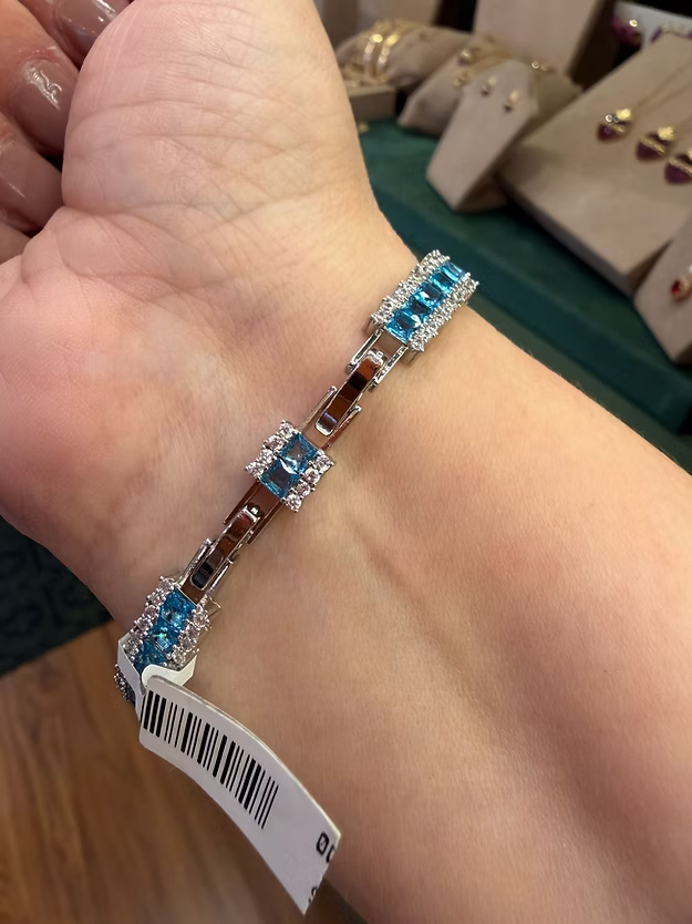 Pulseira Riviera Baguette Acqua