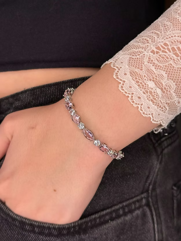 Pulseira Riviera Drop Rosa Claro