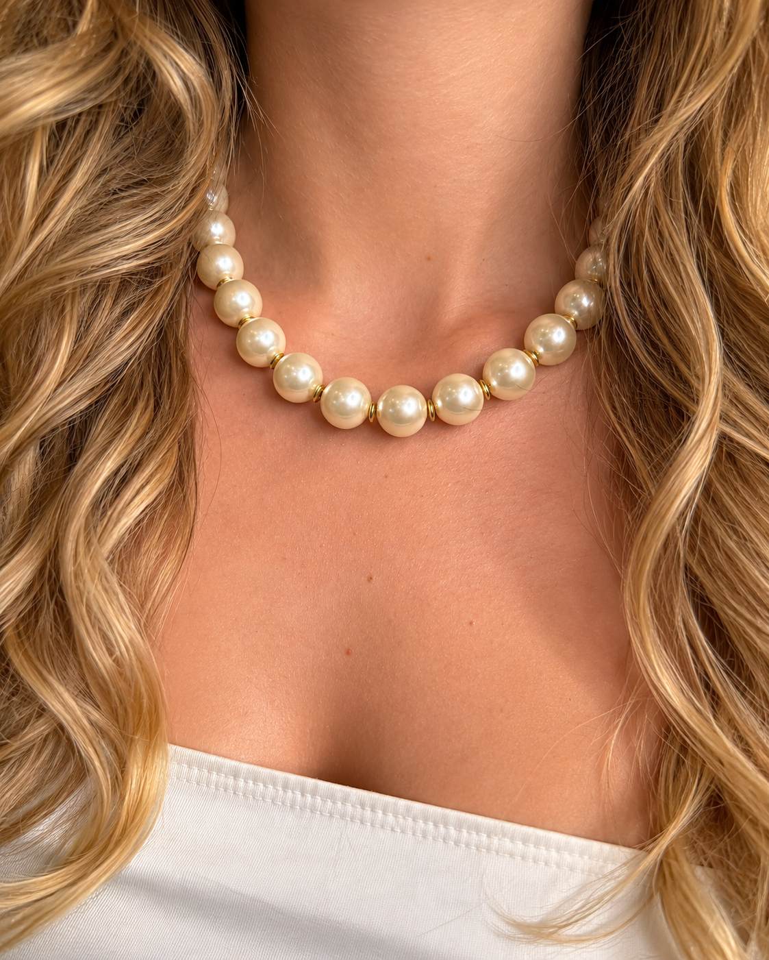 Choker Pérolas Grandes