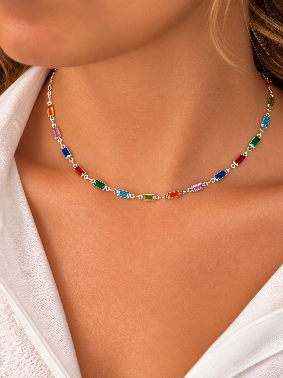 Choker Colors Prateada