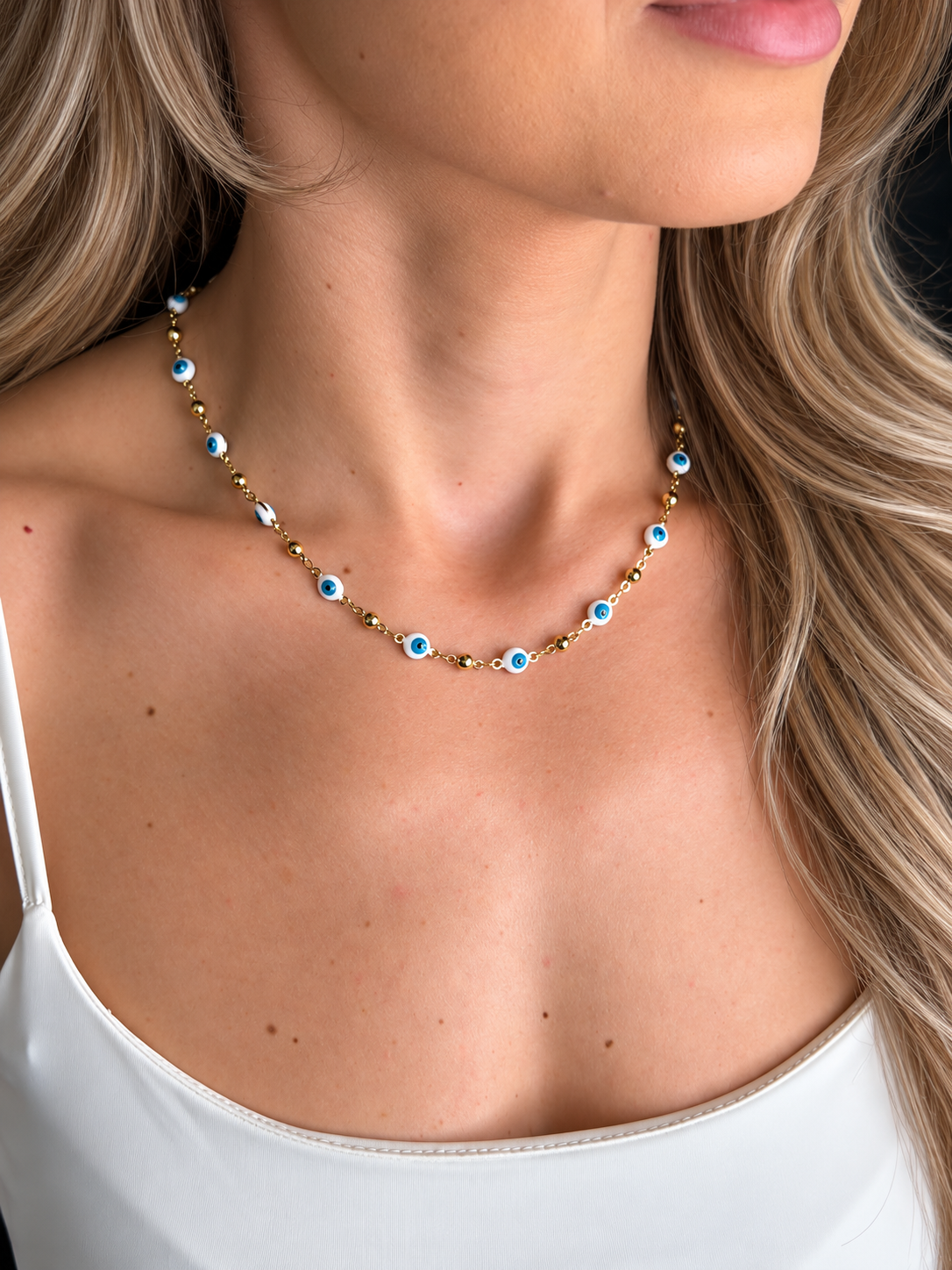 Choker Mikonos White Gold