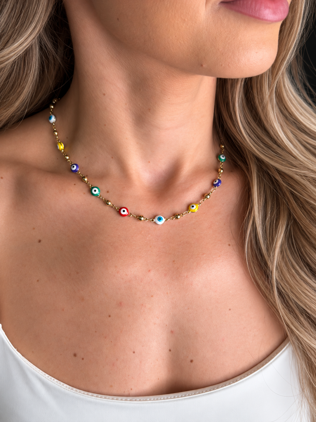 Choker Mikonos Colors Gold