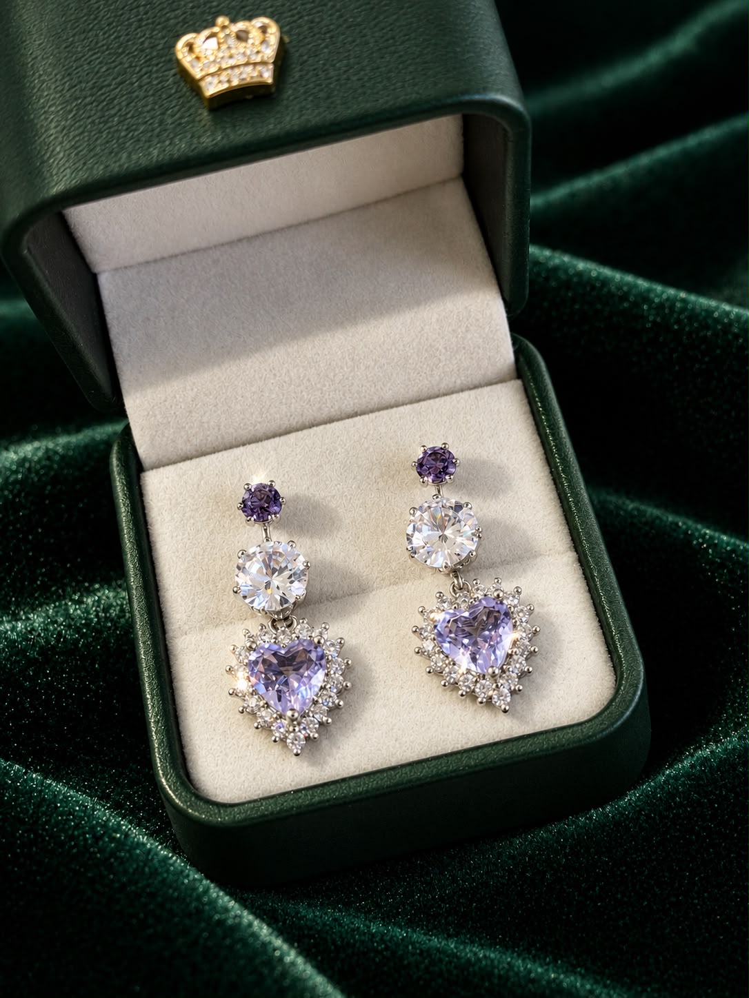 Trio de Brincos Paixão Lavanda