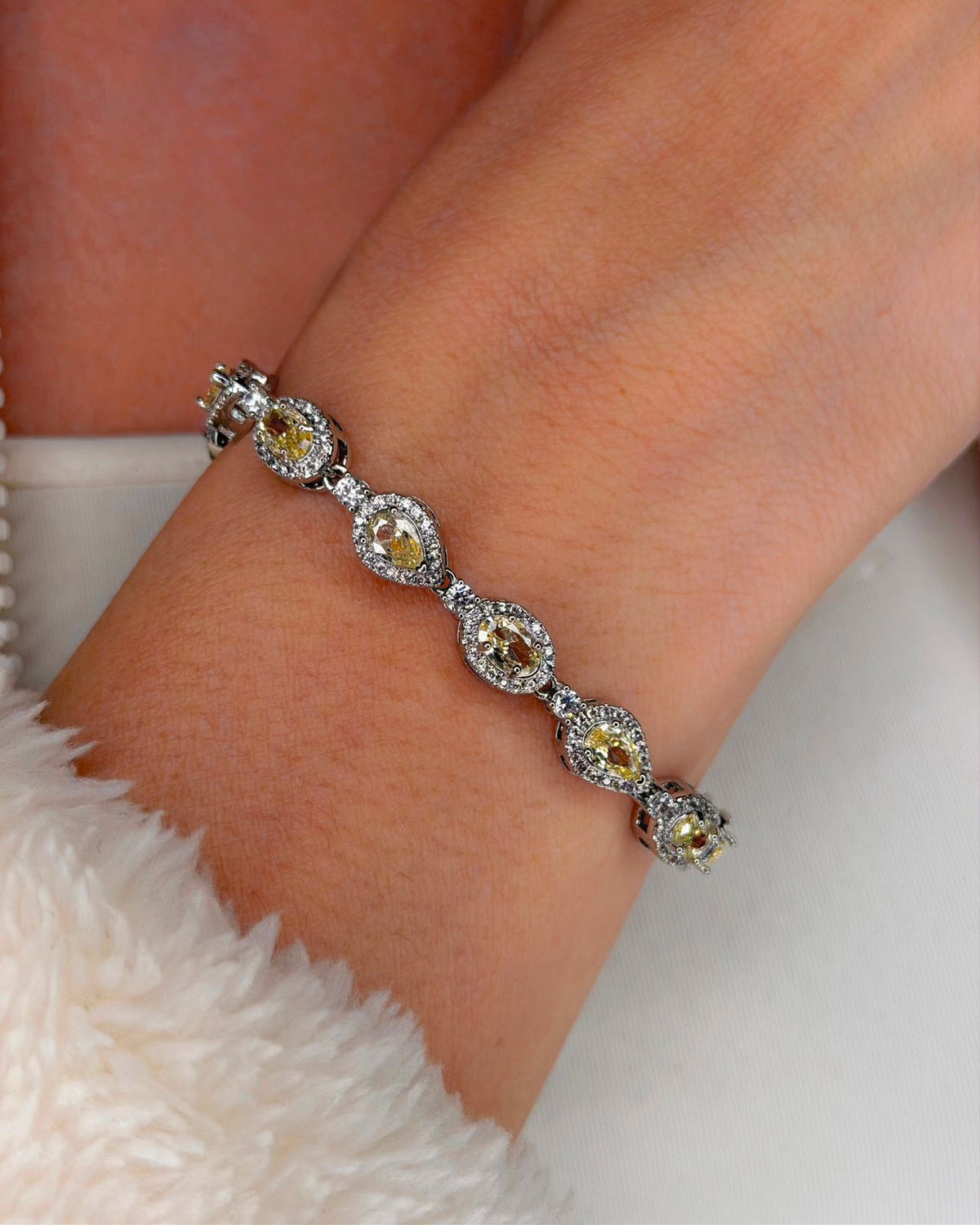 Pulseira Riviera Gota Citrino