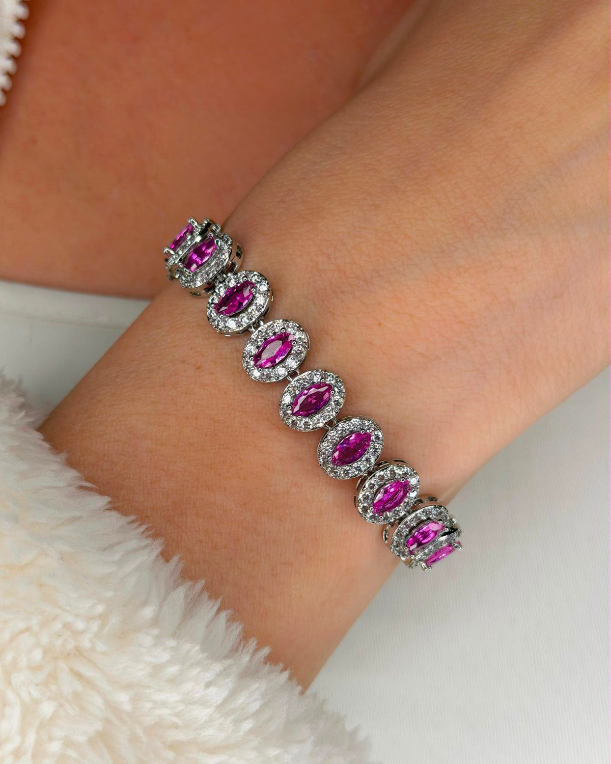 Pulseira Riviera Oval Pink
