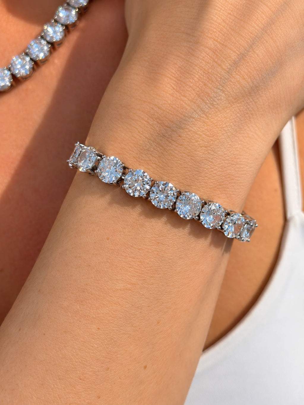 Pulseira Riviera Big Diamond Silver