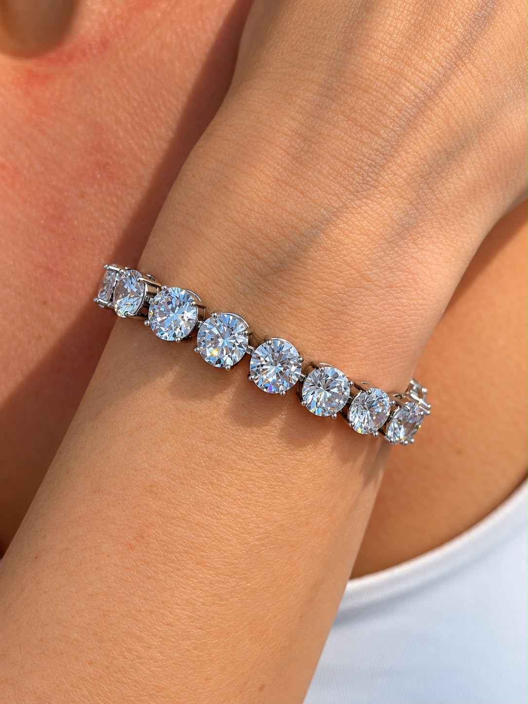 Pulseira Riviera Big Diamond Silver
