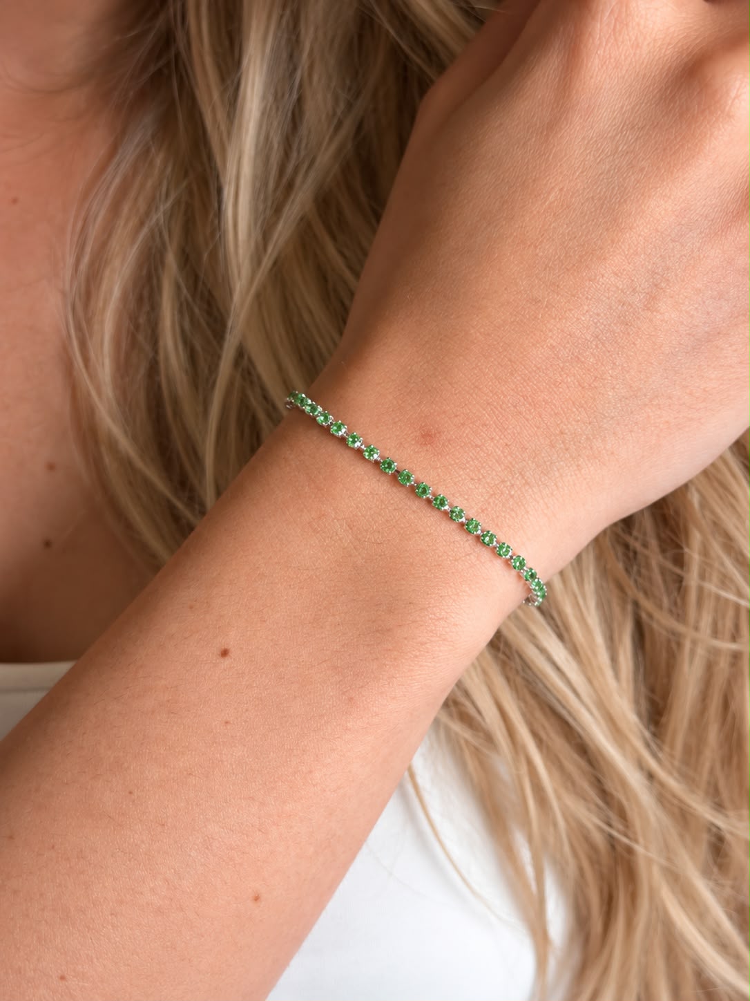 Pulseira Riviera Ultra Slim Esmeralda